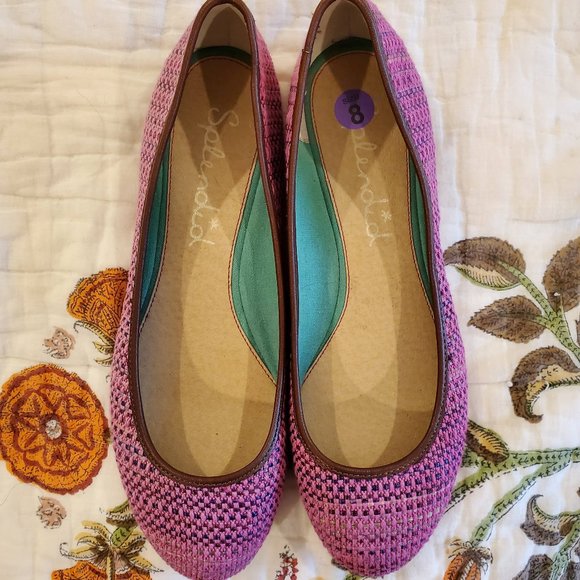 Splendid Shoes - Splendid purple tweed flats, Size…